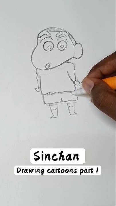 Easy Sinchan Drawing Sinchan Cartoon Drawing Shorts Youtube