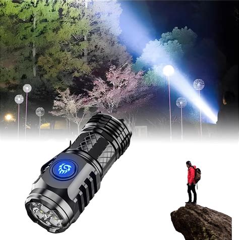 Three Eyed Monster Mini Flashlight Rechargeable Flashlights High