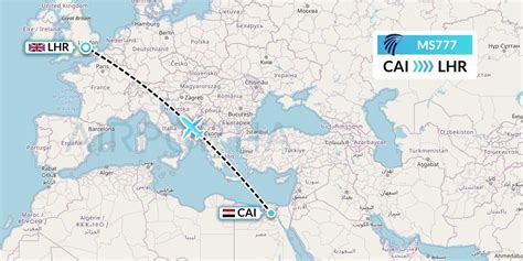 MS777 Flight Status EgyptAir Cairo To London MSR777