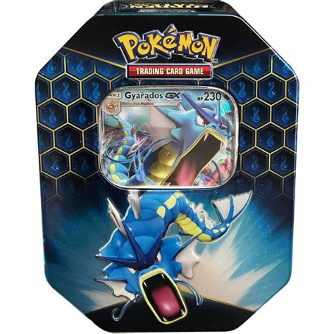 Pokemon Hidden Fates Gyrados-GX Collector Tin - Walmart.com - Walmart.com