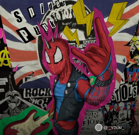 Artstation Spider Punk Spider Verse Fan Art