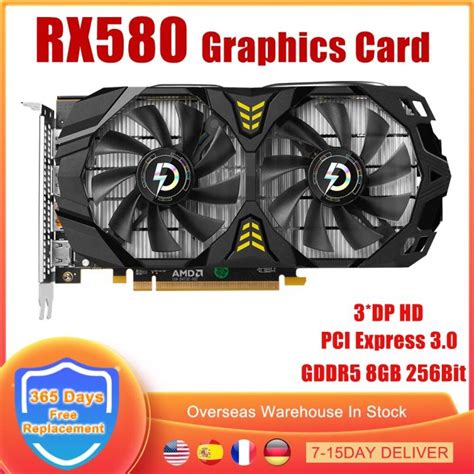 1 Rx580 2048sp Graphics Card Gddr5 8gb 256bit Gaming Video Card For Amd