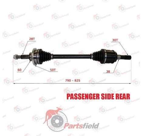 Pair X Brand New Rear Cv Drive Shaft For Ford Territory Sx Sy Wd Awd