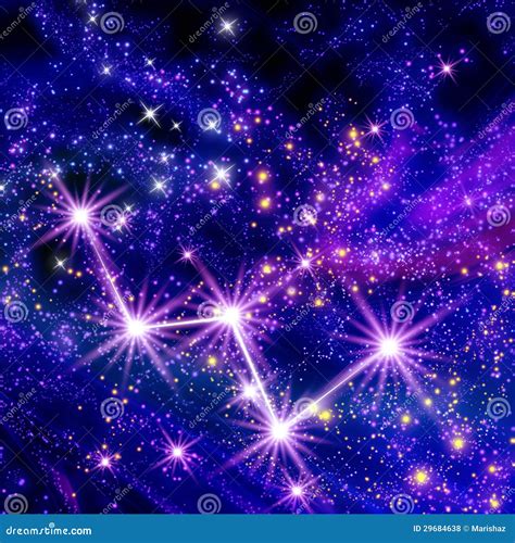 Constellation Cassiopeia Stock Illustration Image Of Colorful 29684638