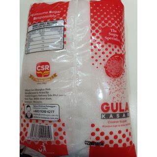 CSR Coarse Sugar Gula Kasar 1kg Shopee Malaysia