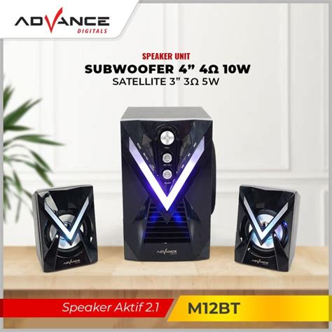 Speaker Advance M Bt M Bt Stereo Bluetooth Xtra Bass Subwoofer