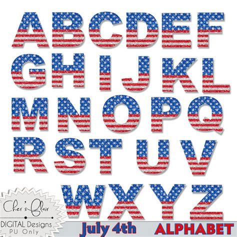 Items Similar To July Th Alphabet July Th Letter July Th Numbers