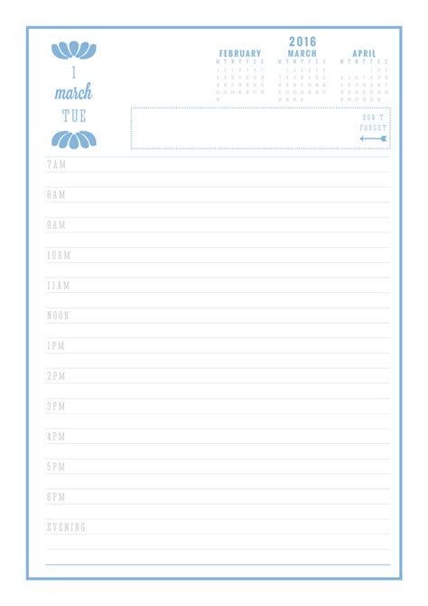 FREE PRINTABLE 2016 DAILY DIARY - eliza ellis