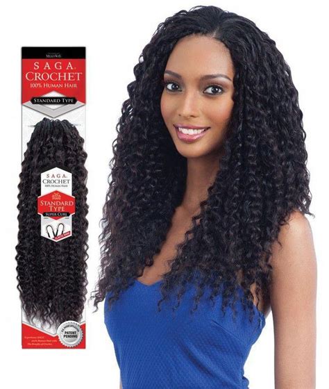 Shake N Go Human Hair Saga Crochet Braid Super Curl