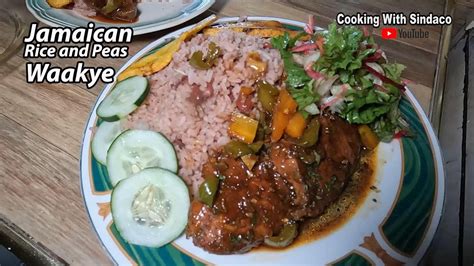 Cooking With Me Jamaican 🇯🇲 Most Delicious Rice And Peas Traditional Food Recipes Waakye In