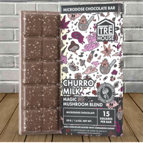 TRE House Magic Mushroom Microdose Chocolate Bar Great CBD