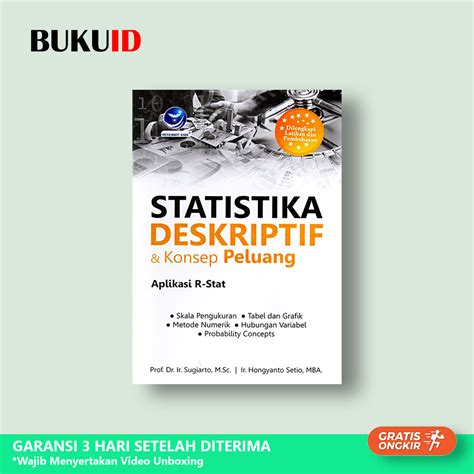 Jual Buku Statistika Deskriptif Dan Konsep Peluang Aplikasi R Stat