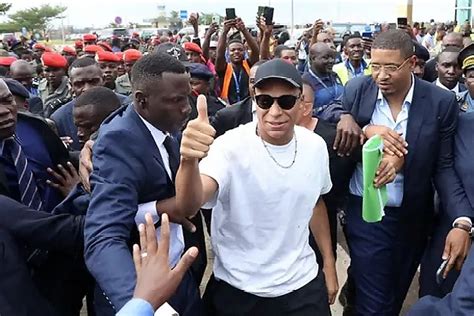 Check Out Kylian Mbappe S Convoy During His Visit To Cameroon