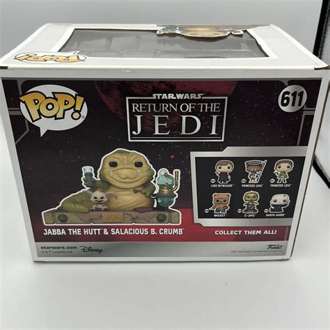 FUNKO POP Deluxe Return Of The Jedi 40th Jabba The Hutt W Salacious