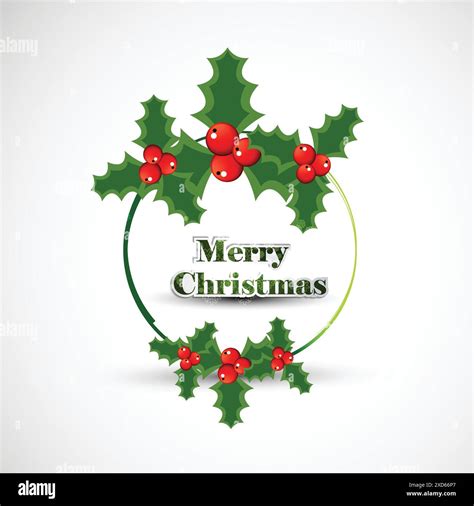 Christmas Circular Frame Vector Design Illustration Stock Vector Image