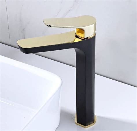 Modern Black And Gold Bathroom Faucet - Royal Toiletry Global