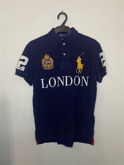 Ralph Lauren Polo Shirt City Edition London Mens Fashion Tops