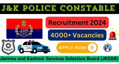 JKSSB J K Police Constable Recruitment 2024 Apply Now