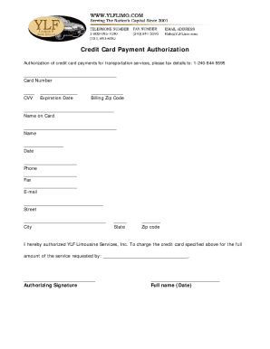 Fillable Online Justia Credit Card Payment Authorization Form For