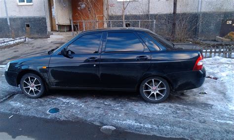 На 15 катках с резиной Yokohama — Lada Приора седан, 1,6 л, 2010 года ...