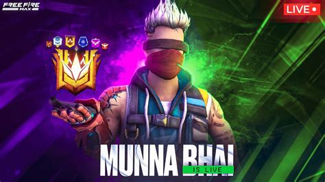 Grandmaster Live Rank Push Free Fire Telugu Munna Bhai Is Live Telugu Gaming Live Mbg Youtube