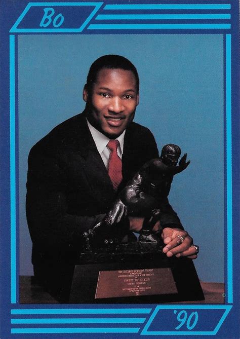 Bo Jackson Football Card Auburn Tigers 1990 Heisman Trophy Winner 1