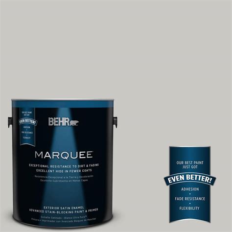 Behr Marquee 1 Gal Mq2 59 Silver City Satin Enamel Exterior Paint