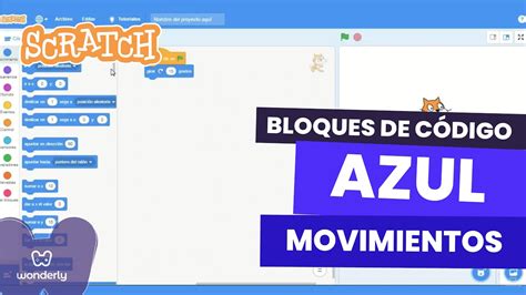 Curso de Scratch para niños Cómo usar los bloques de código azul