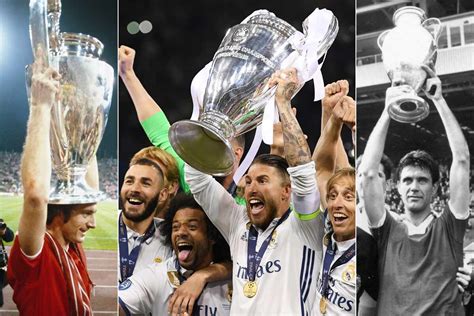 Los equipos con más Copas de Europa y Champions League