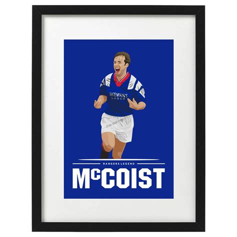 Ally Mccoist Rangers Art Print Etsy