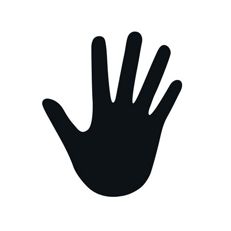 Icono De La Mano Silueta De Mano Humana 6596729 Vector En Vecteezy