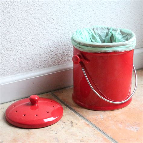 Ceramic Kitchen Compost Bin - Natural Home Brands