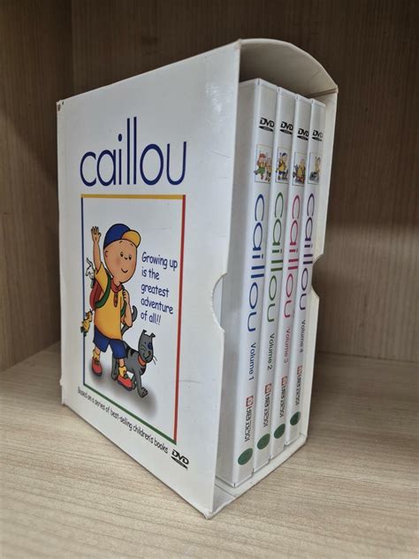 알라딘 [중고] 까이유 Caillou 종합세트 Dvd4종 영한대본2권