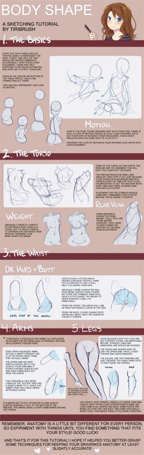 How To Draw Body Shapes 30 Tutorials For Beginners Bored Art