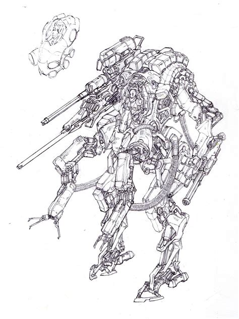 Mecha Sketch Dunhuang Chen On ArtStation At Https Artstation