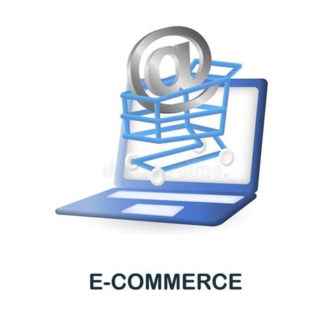 E Commerce Icon D Illustration From Digital Marketing Collection