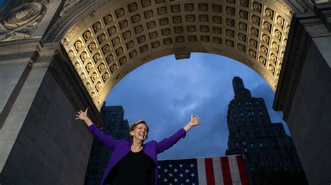 Elizabeth Warren At Washington Sq Park Rally Promises To Take On