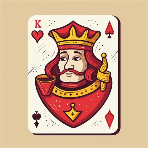 Premium Photo A Close Up Of A Playing Card With A King Of Hearts On It Generative Ai