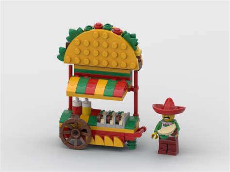 Lego Moc Taco Cart By Gabizon Rebrickable Build With Lego