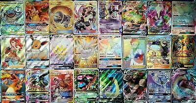 Pokemon 10 Cards Lot Guaranteed 1 EX GX V VMAX Full Art Or Secret