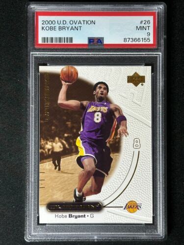 2000 Upper Deck Ovation Kobe Bryant 26 PSA 9 MINT Lakers HOF GOAT EBay