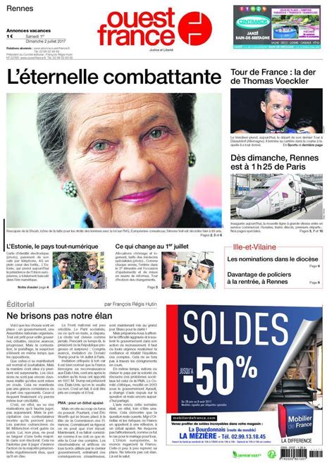 Ans De Ouest France Simone Veil Une Combattante L Uvre