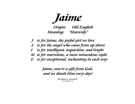 Jaime Name