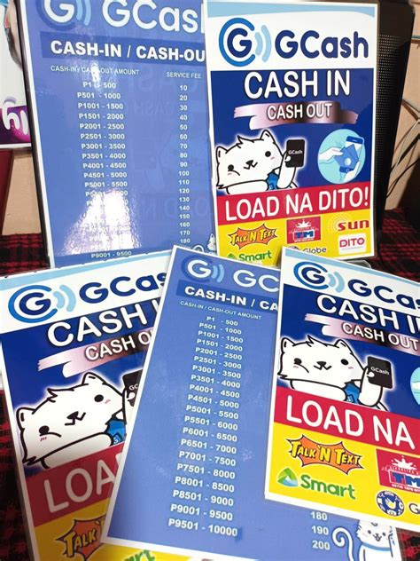 Gcash Poster Laminated Back To Back Lazada Ph