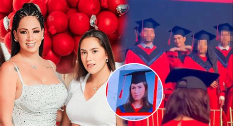 Melissa Klug Asiste A Graduaci N De Su Hija Mayor Gianella Marquina Y