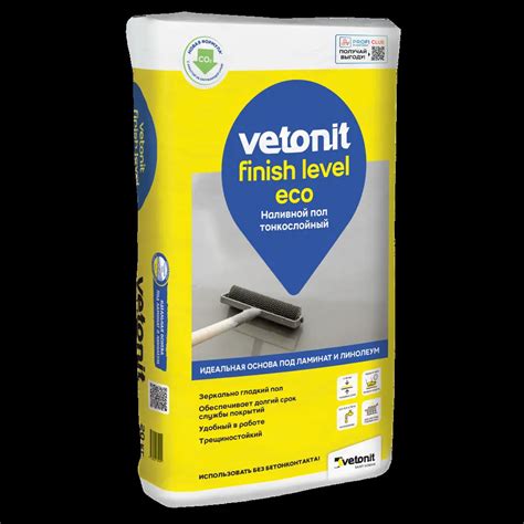 Наливной пол Vetonit Finish Level Eco 20 кг ️ купить по цене 762 ₽/шт ...