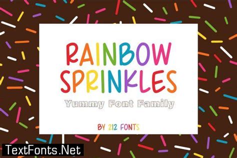 Rainbow Sprinkles Font