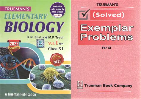 Buy Trueman S Elementary Biology Vol 1 Class 11 With Free Solved Exemplar Problem Class 11 By M