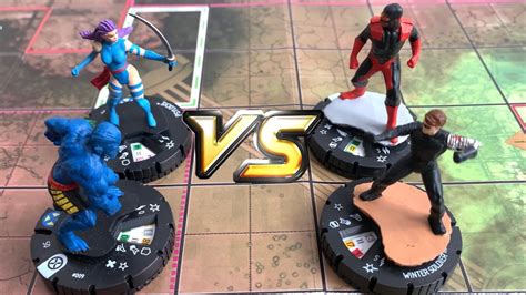 CÓMO JUGAR HEROCLIX PARTIDA PSYLOCKE BEAST VS FALCON WINTER SOLDIER