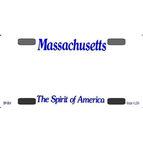 Bp 064 Massachusetts State Background Blanks Flat Bicycle License Plates Blanks For Customizing